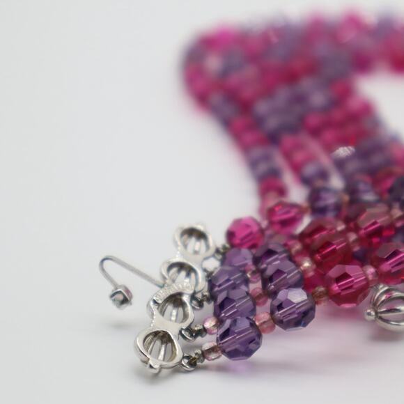 Marvella Vintage 50's Four Strand Beaded Necklace - Picture 3 of 4